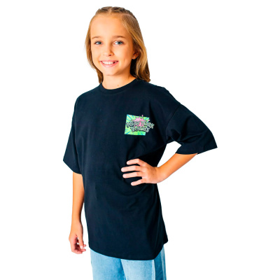 Футболка для девочки Colabear 687085 черная 1